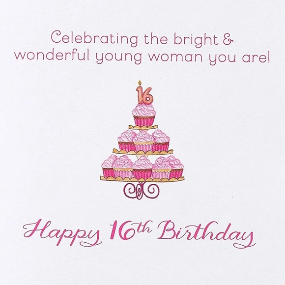 PAPYRUS 16th Birthday Card by Bella Pilar (Bright & Wonderful Young Woman) - Picture 3 of 9